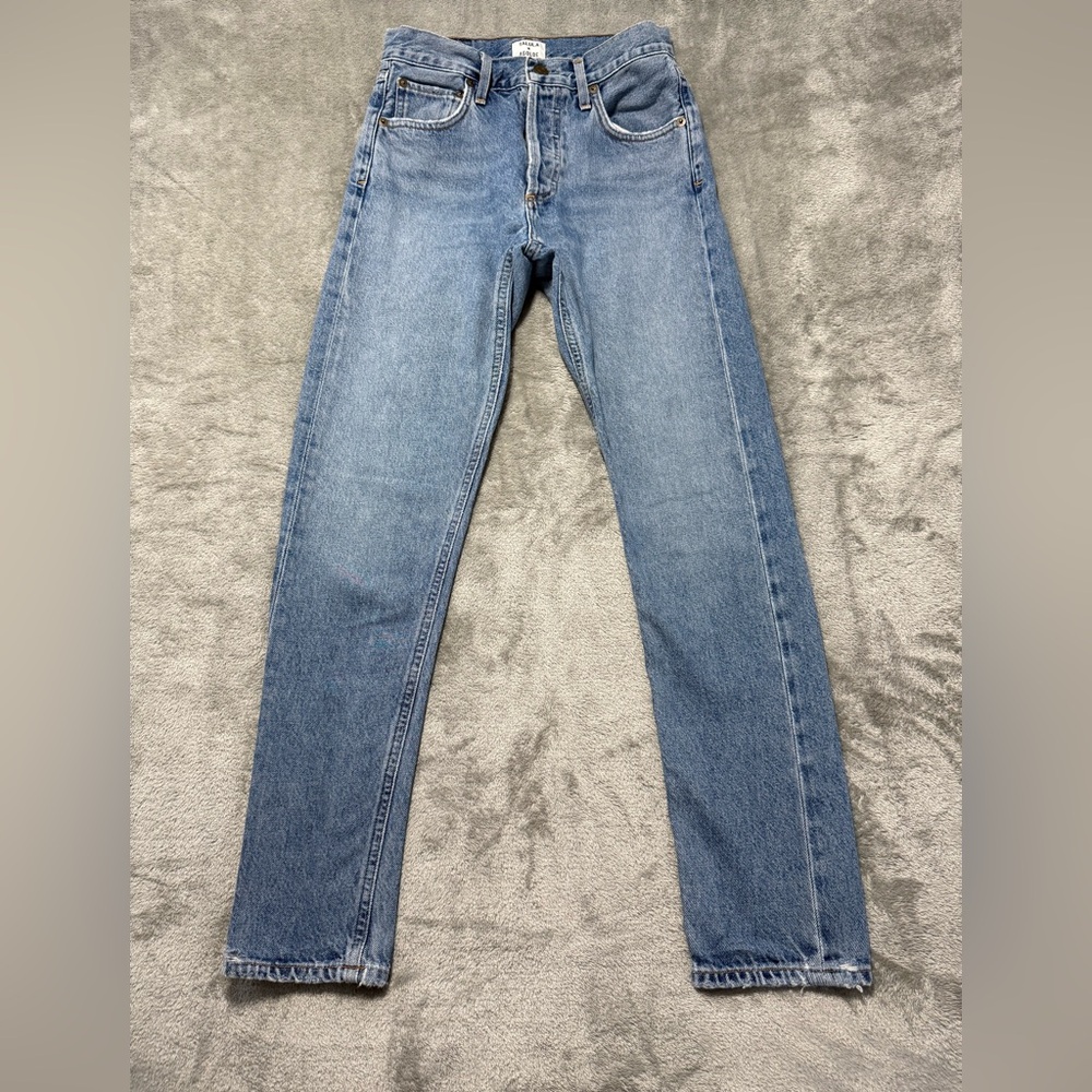 Talula X Agolde Jeans Women’s 23 Blue High Rise Taper Straight Leg
